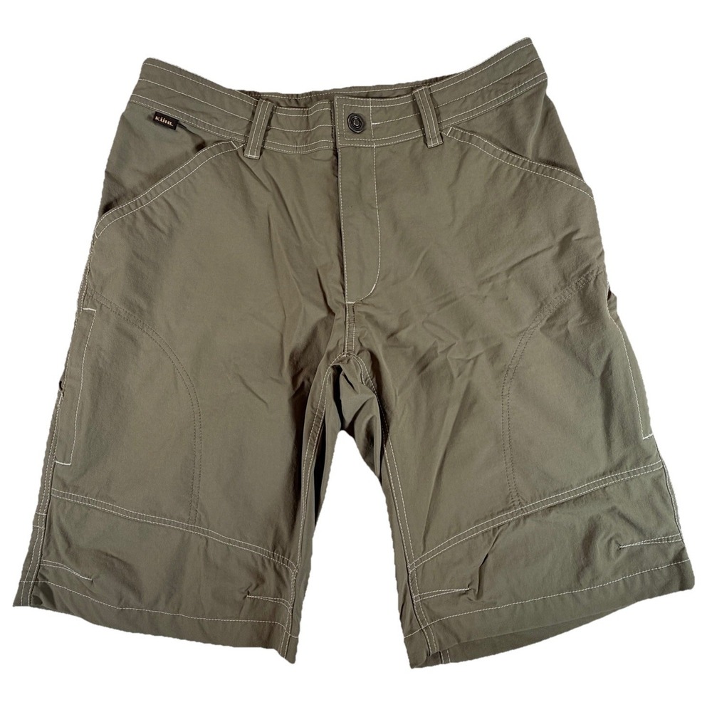 KÜHL Shorts Men's 34 Khaki Renegade Hiking Cargo Outdoor Trail Tech‎ 12" Travel
